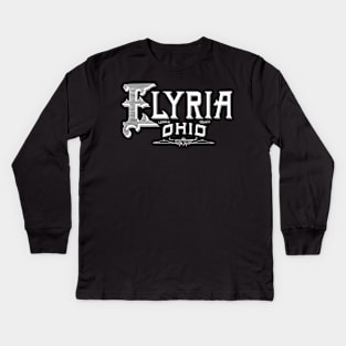 Vintage Elyria, OH Kids Long Sleeve T-Shirt